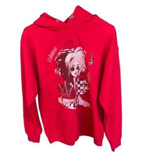 Disney Jerzees Sweater Adult Medium Red Cruella Hoodie Sweatshirt